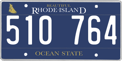 RI license plate 510764