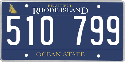 RI license plate 510799