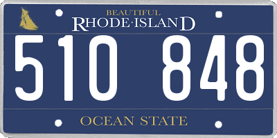 RI license plate 510848