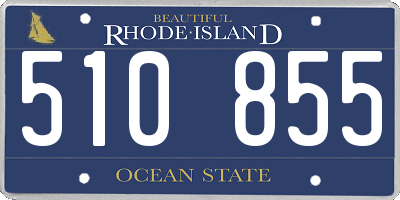 RI license plate 510855
