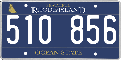 RI license plate 510856
