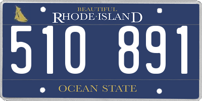 RI license plate 510891