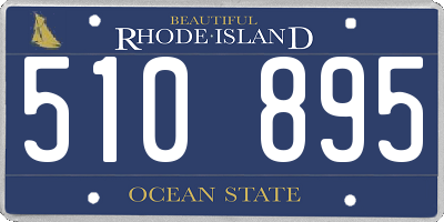 RI license plate 510895