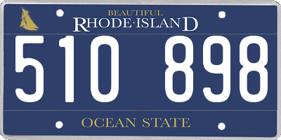 RI license plate 510898