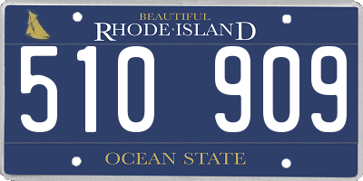 RI license plate 510909