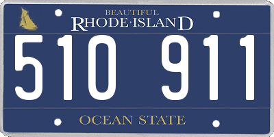 RI license plate 510911