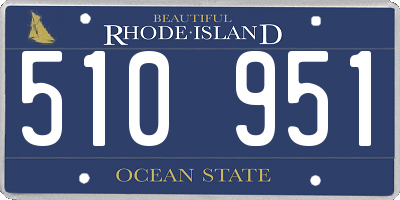 RI license plate 510951