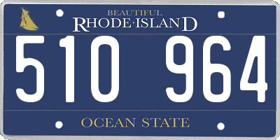 RI license plate 510964