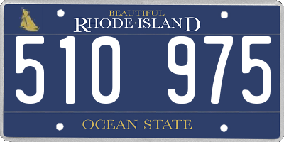 RI license plate 510975