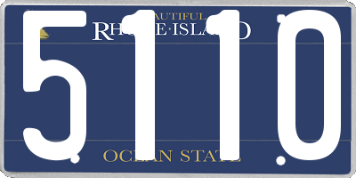 RI license plate 5110