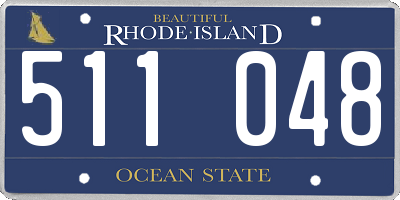 RI license plate 511048