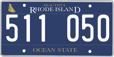 RI license plate 511050