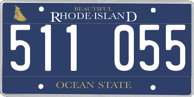 RI license plate 511055