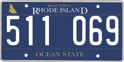 RI license plate 511069