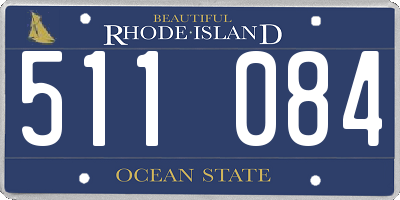 RI license plate 511084