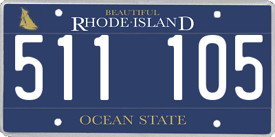 RI license plate 511105
