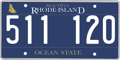 RI license plate 511120