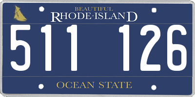 RI license plate 511126