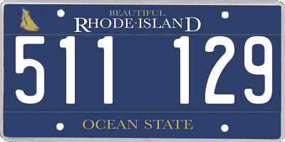 RI license plate 511129