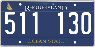RI license plate 511130