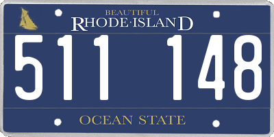 RI license plate 511148