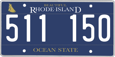 RI license plate 511150
