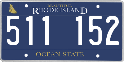 RI license plate 511152