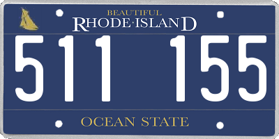 RI license plate 511155