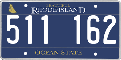 RI license plate 511162