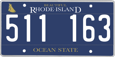 RI license plate 511163