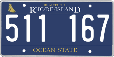 RI license plate 511167