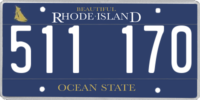 RI license plate 511170