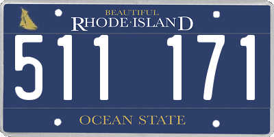 RI license plate 511171