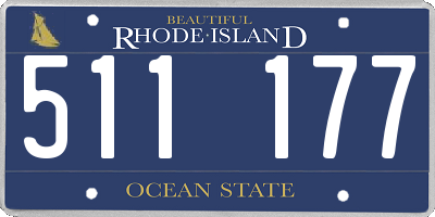 RI license plate 511177