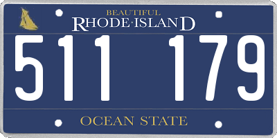 RI license plate 511179