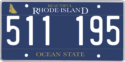 RI license plate 511195
