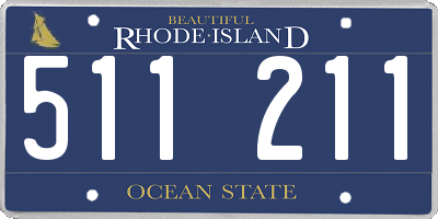 RI license plate 511211
