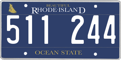 RI license plate 511244