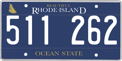 RI license plate 511262