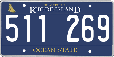 RI license plate 511269