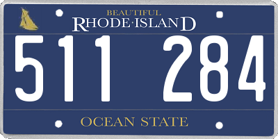 RI license plate 511284