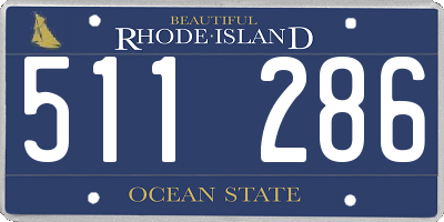 RI license plate 511286