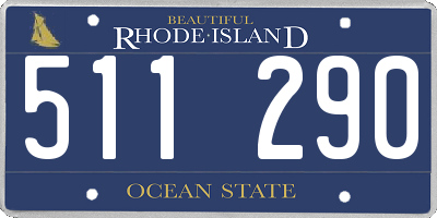 RI license plate 511290