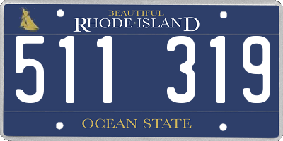 RI license plate 511319