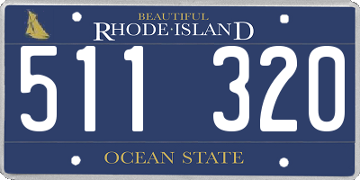 RI license plate 511320