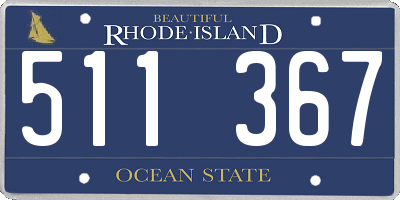 RI license plate 511367