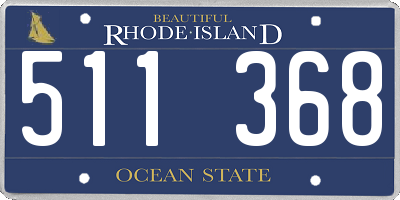 RI license plate 511368