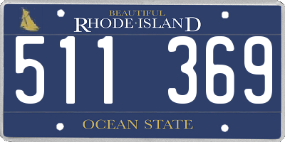 RI license plate 511369