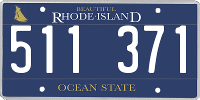 RI license plate 511371
