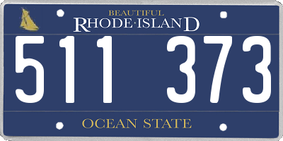 RI license plate 511373